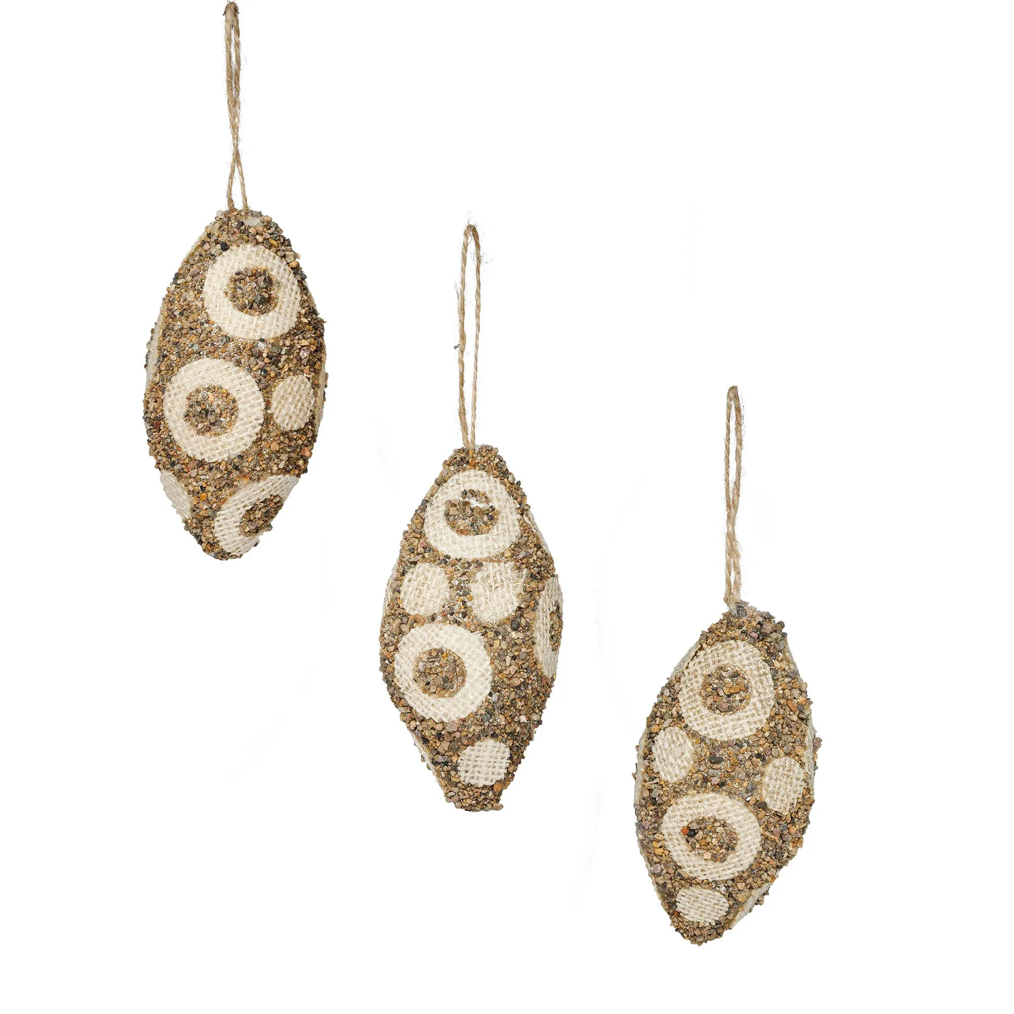 110 CM Polka Dots Olive Ornaments - Brown (3 PCS)