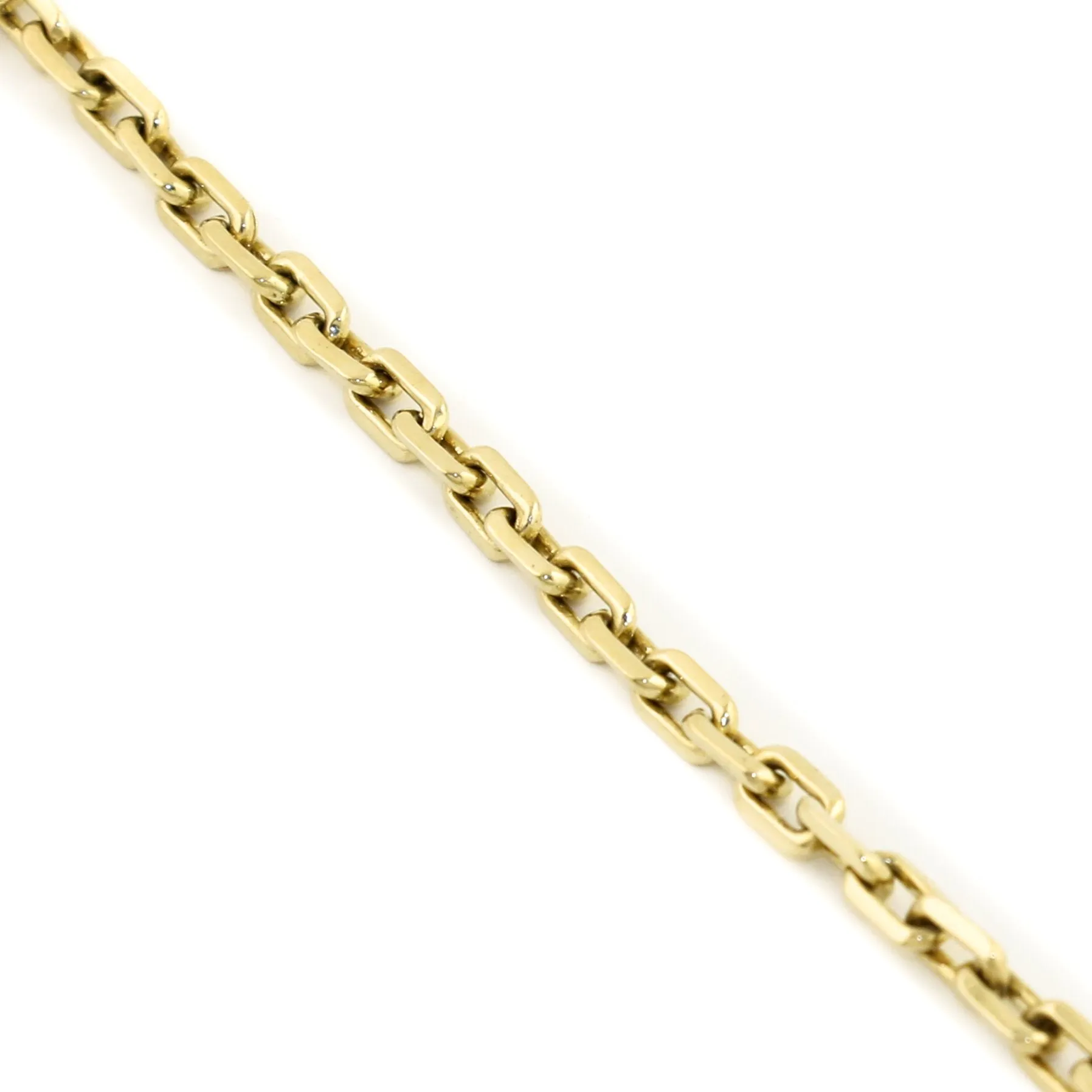 14K x 4mm Rectangular Chain Link Bracelet