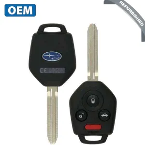 Refurbished OEM 2019 Subaru Outback Legacy 4-Button Remote Head Key with Gray Pod, G Chip, and 433 Mhz - PN: 57497-AL37A