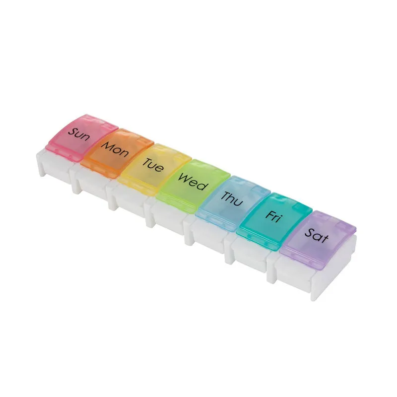 7-Day Rainbow Travel Pill Organizer, HG0116