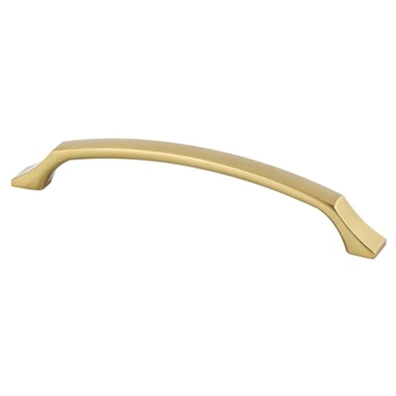 7.13" Contemporary Arch Pull in Modern Brushed Gold from Epoch Edge Collection