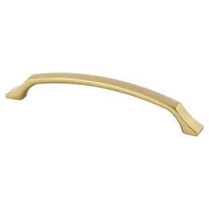 7.13" Contemporary Arch Pull in Modern Brushed Gold from Epoch Edge Collection