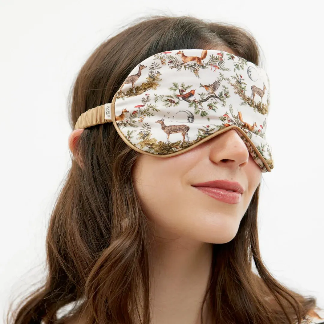 A Night's Tale Woodland Sleep Mask in Crystal Grey