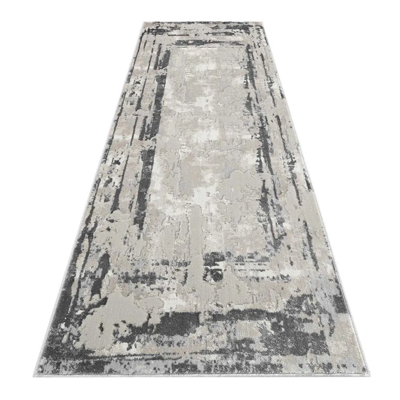 Abdera Modern Design Black Rug-4006