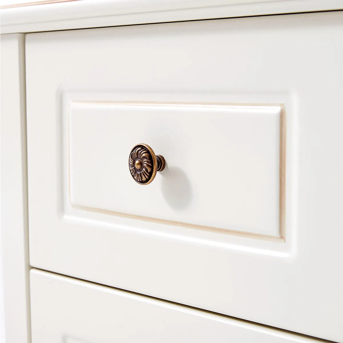 American Minimalist White Bedside Cabinet