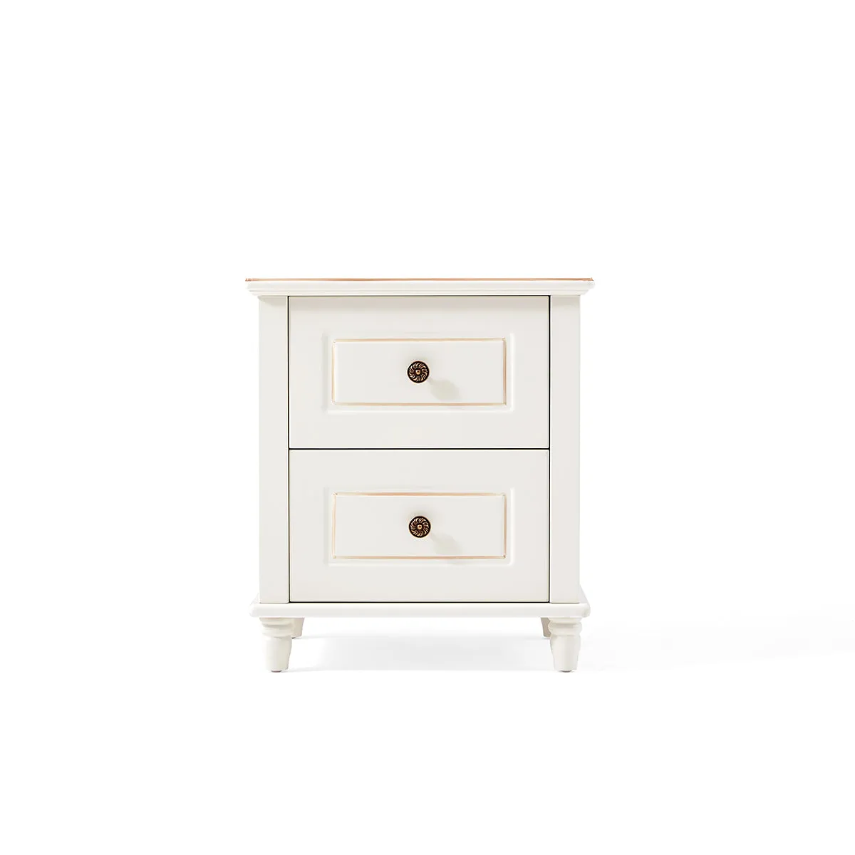 American Minimalist White Bedside Cabinet