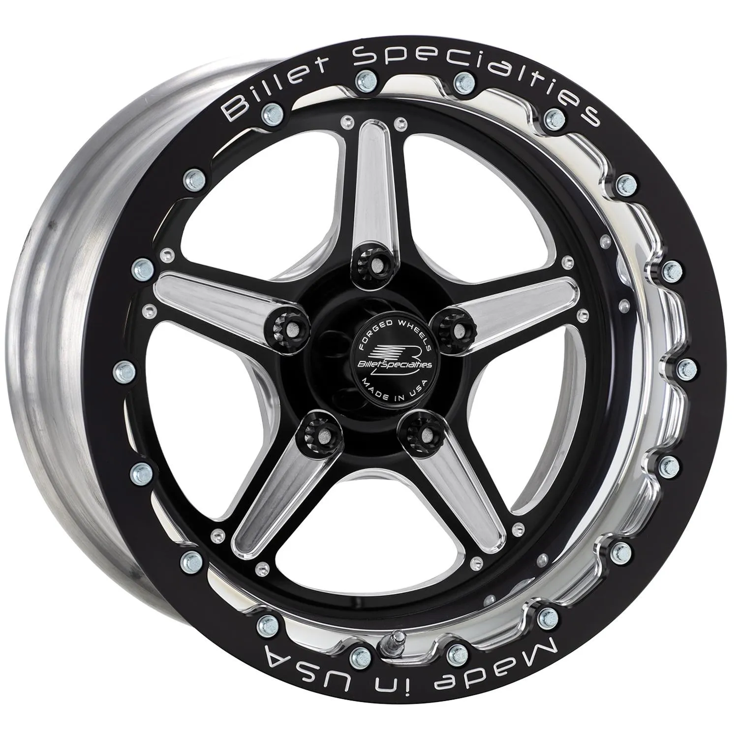 Billet Specialties Street Lite Black Single Beadlock Wheels BRSB23510L6575