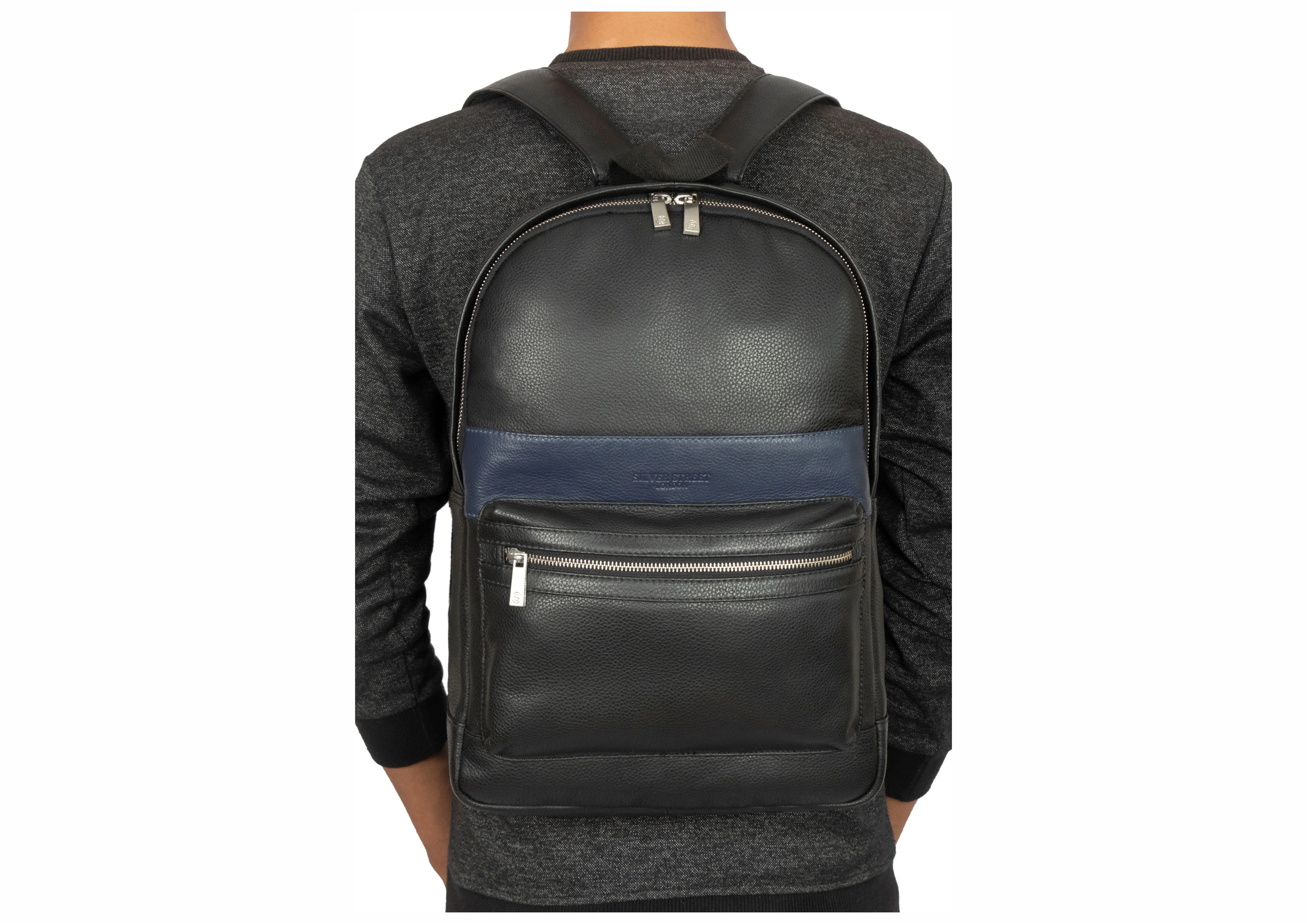 Bourne Leather Backpack - Black