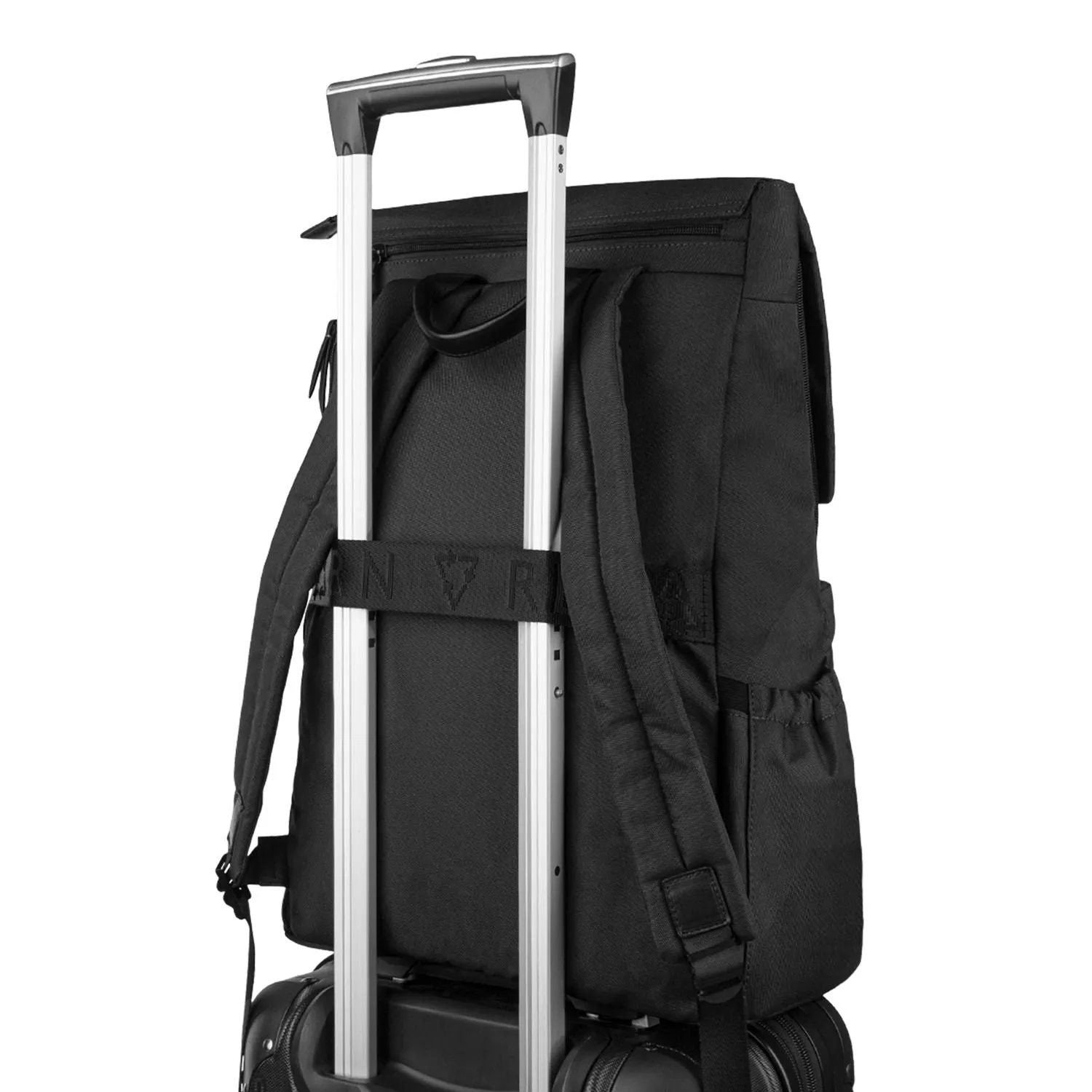 Bugatti Reborn Collection backpack made from recycled material with RFID blocking, gray