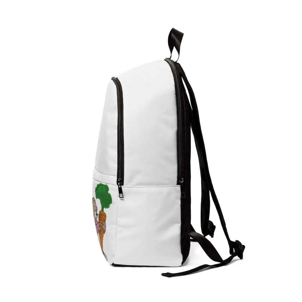 Bunny with Carrot Unisex Fabric Backpack