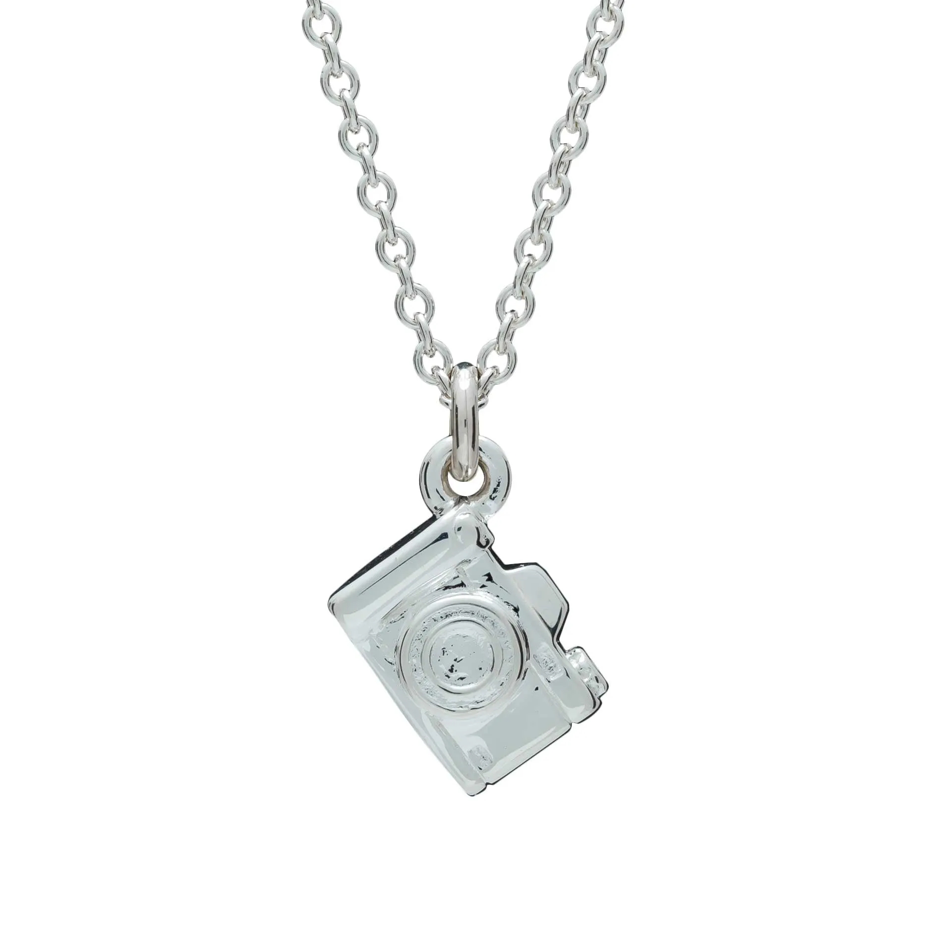 Camera Silver Necklace