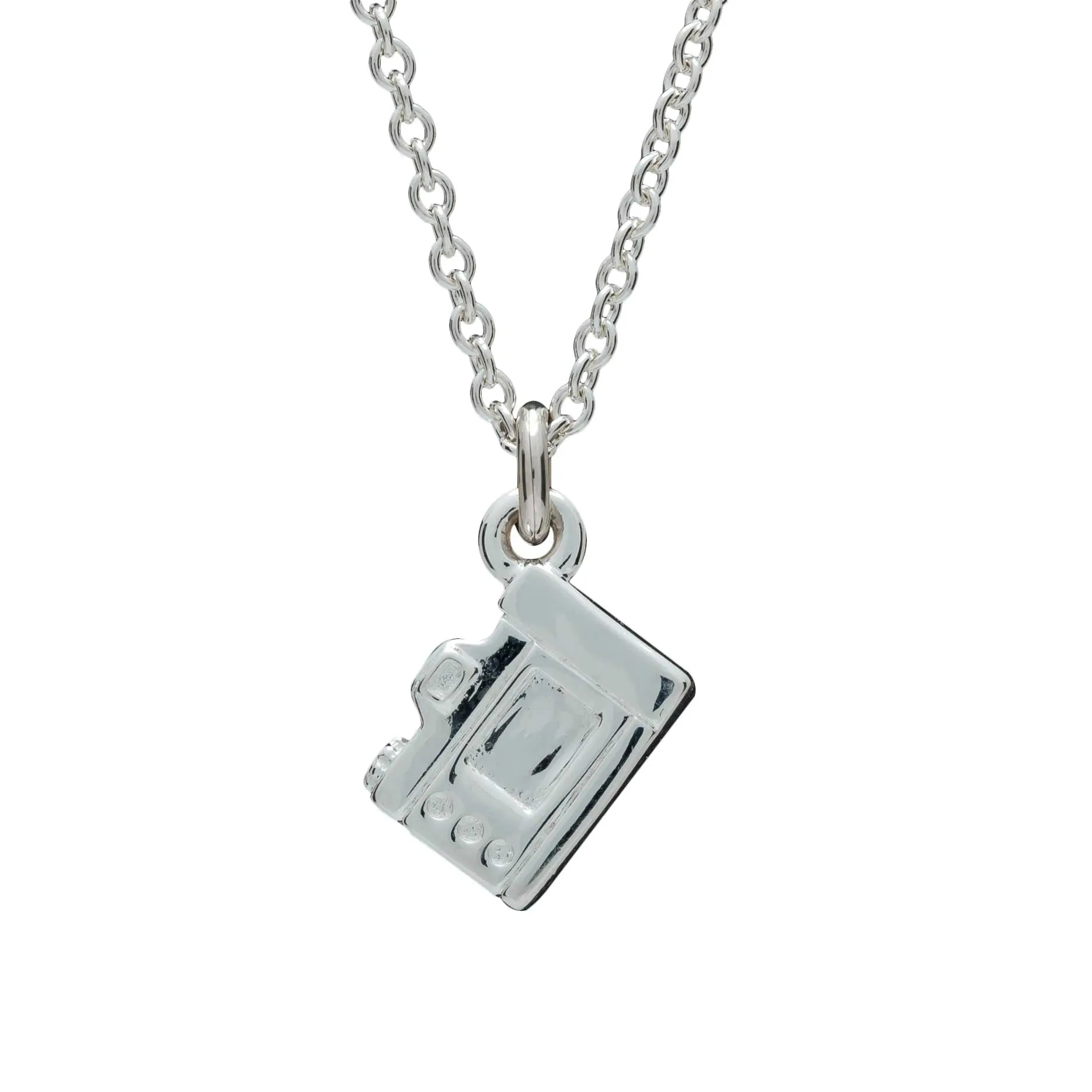 Camera Silver Necklace