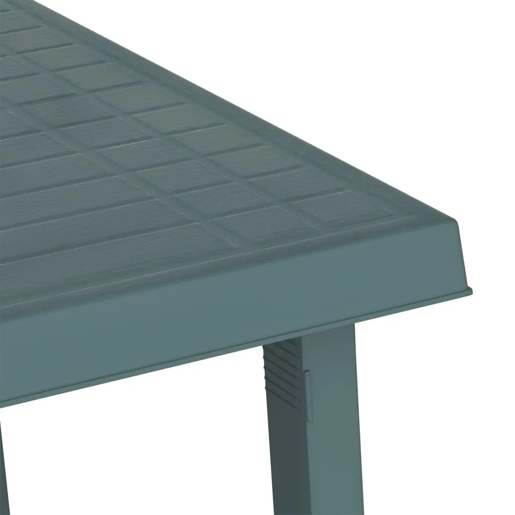 Camping Table Green 79x56x64 cm PP Wooden Look