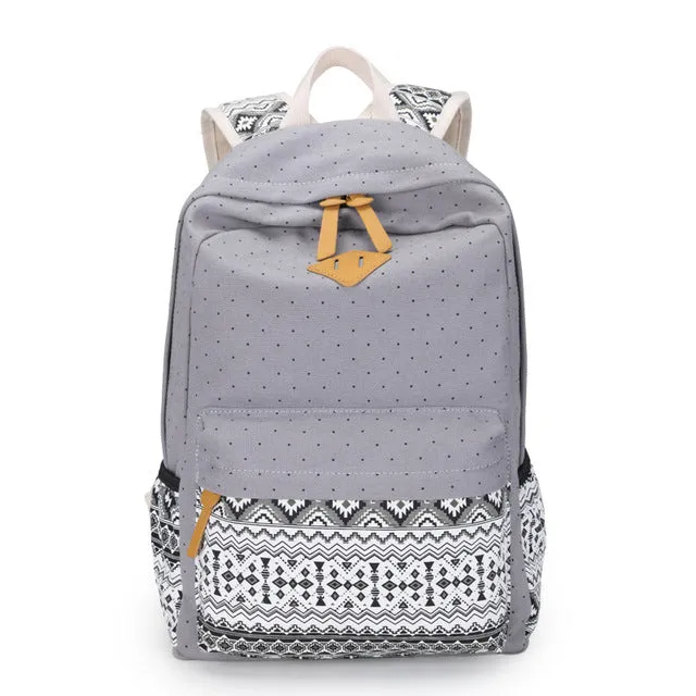 Canvas Printing Backpack Women School for Teenage Girls