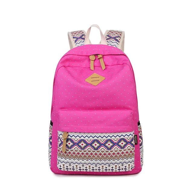 Canvas Printing Backpack Women School for Teenage Girls