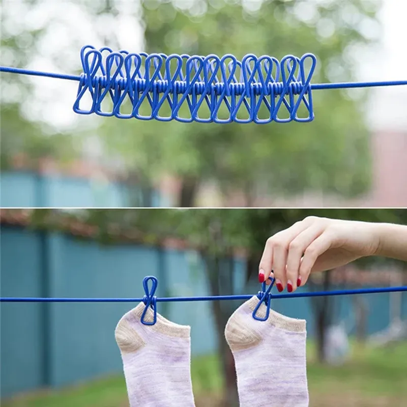 Clip Secure clothes Drying Rope