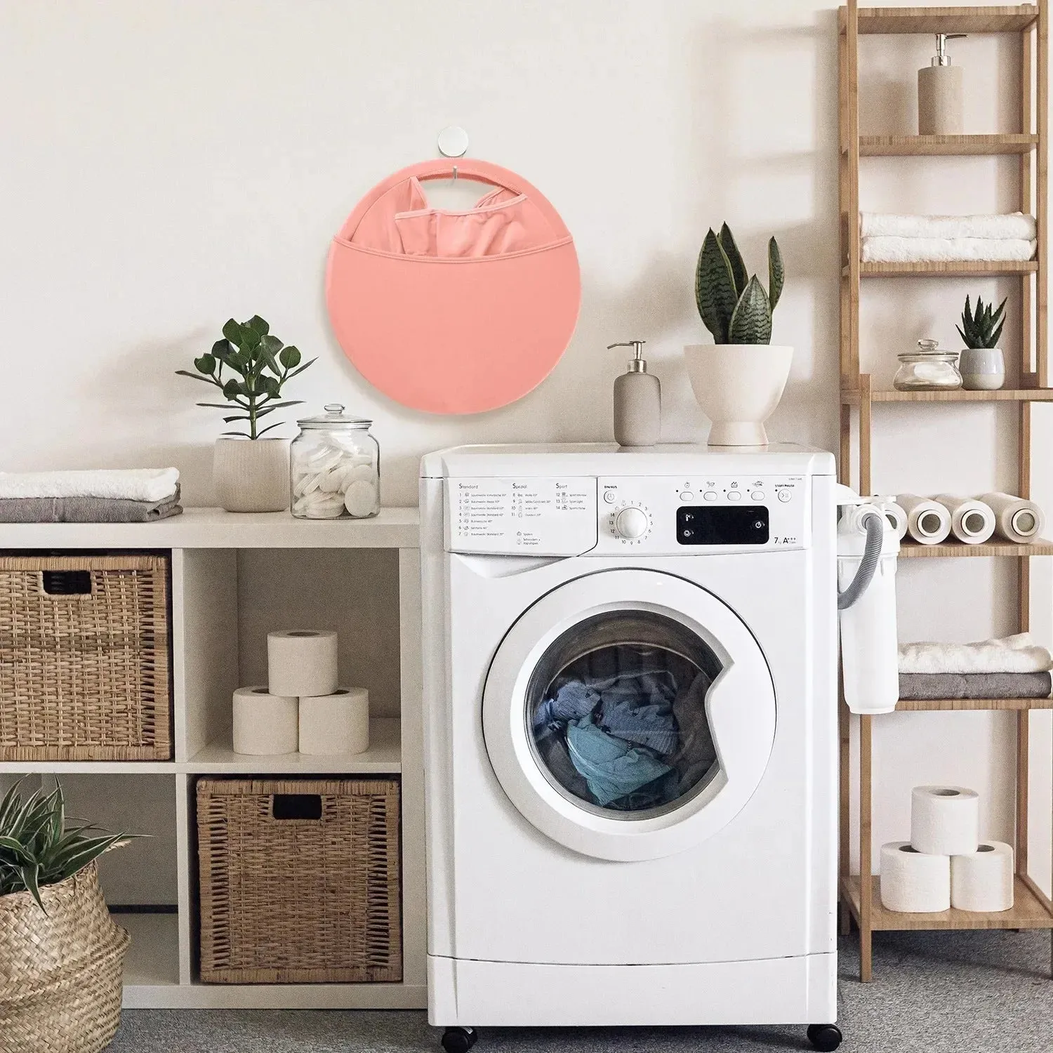 Collapsible Foldable Laundry Storage Basket Bag