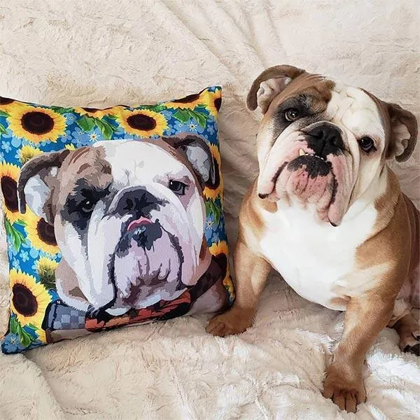 Custom Pet Art Pillow