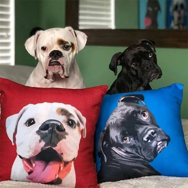 Custom Pet Art Pillow