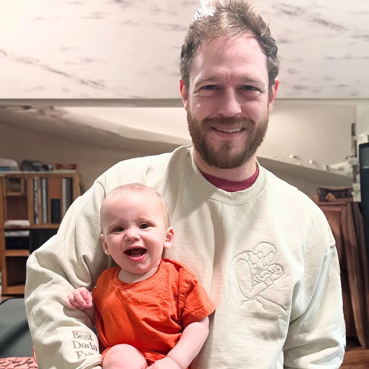 Dad’s Embroidered Collection: 2 Crewnecks & 2 Hoodies Multi-Pack