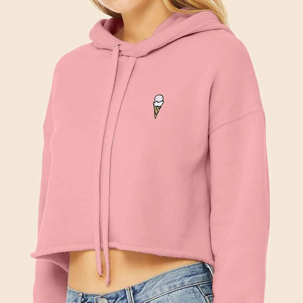 Dalix Double Scoop Cropped Hoodie