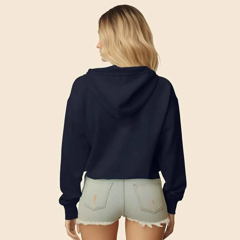 Dalix Double Scoop Cropped Hoodie