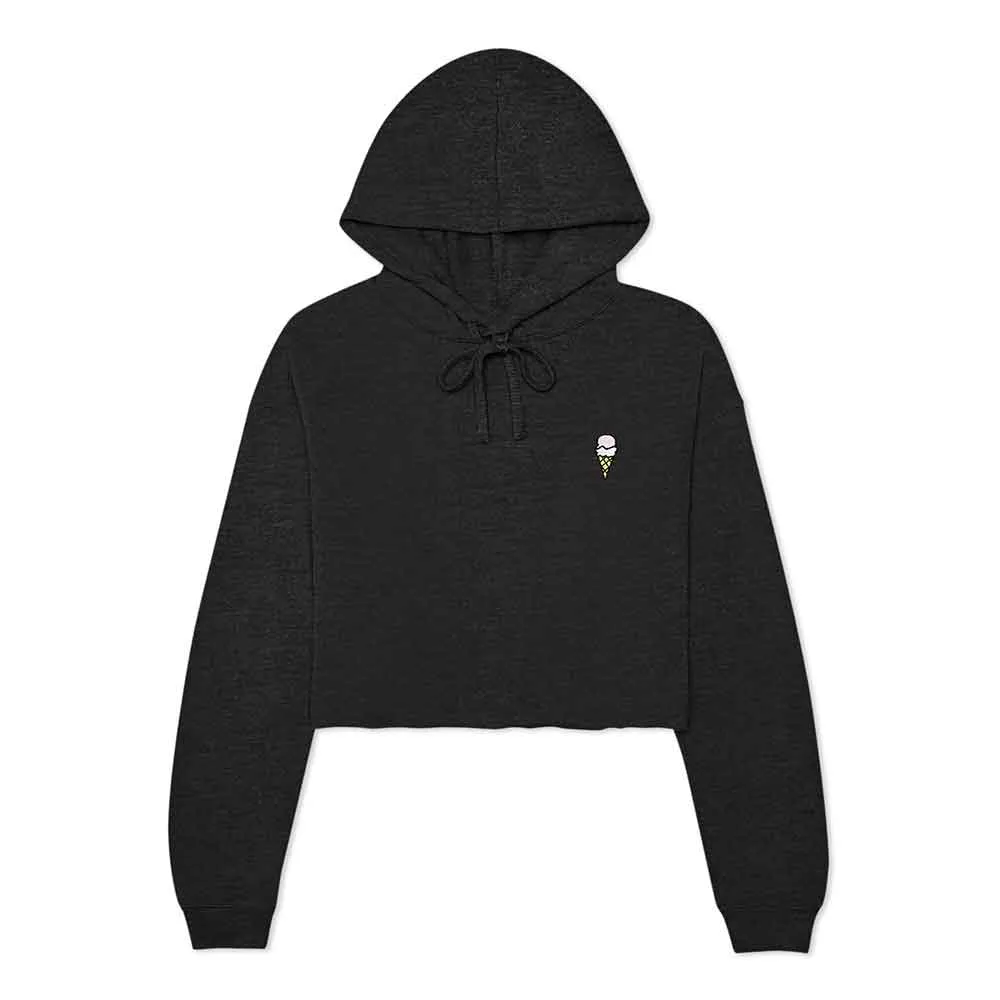 Dalix Double Scoop Cropped Hoodie