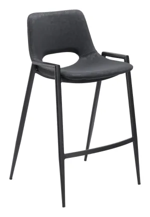 Desi Counter Stool (Set of 2) Black