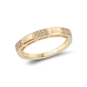 Diamond  Fashion Ring set in 14K Yellow Gold