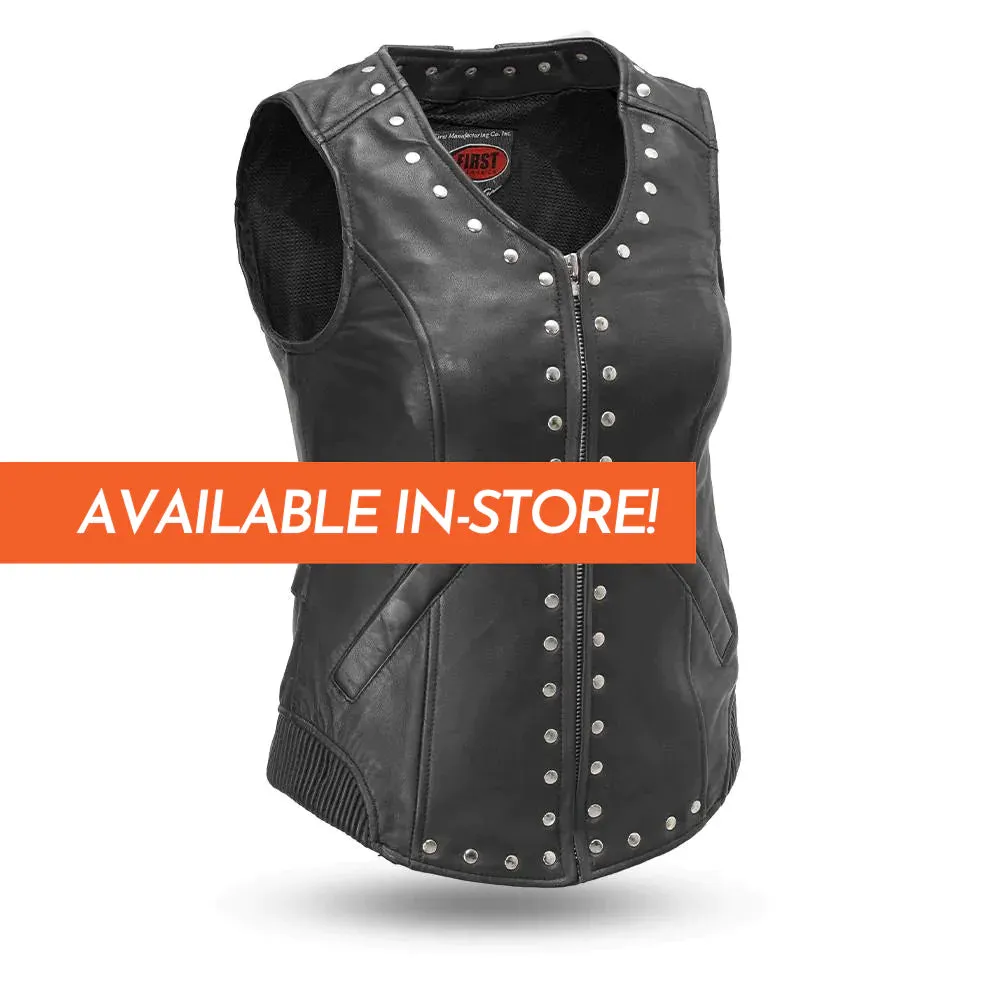 Empress Women's Motorcycle Leather Vest