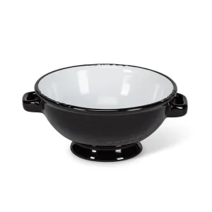 Enamel Look Dip Dish - Black - 4"