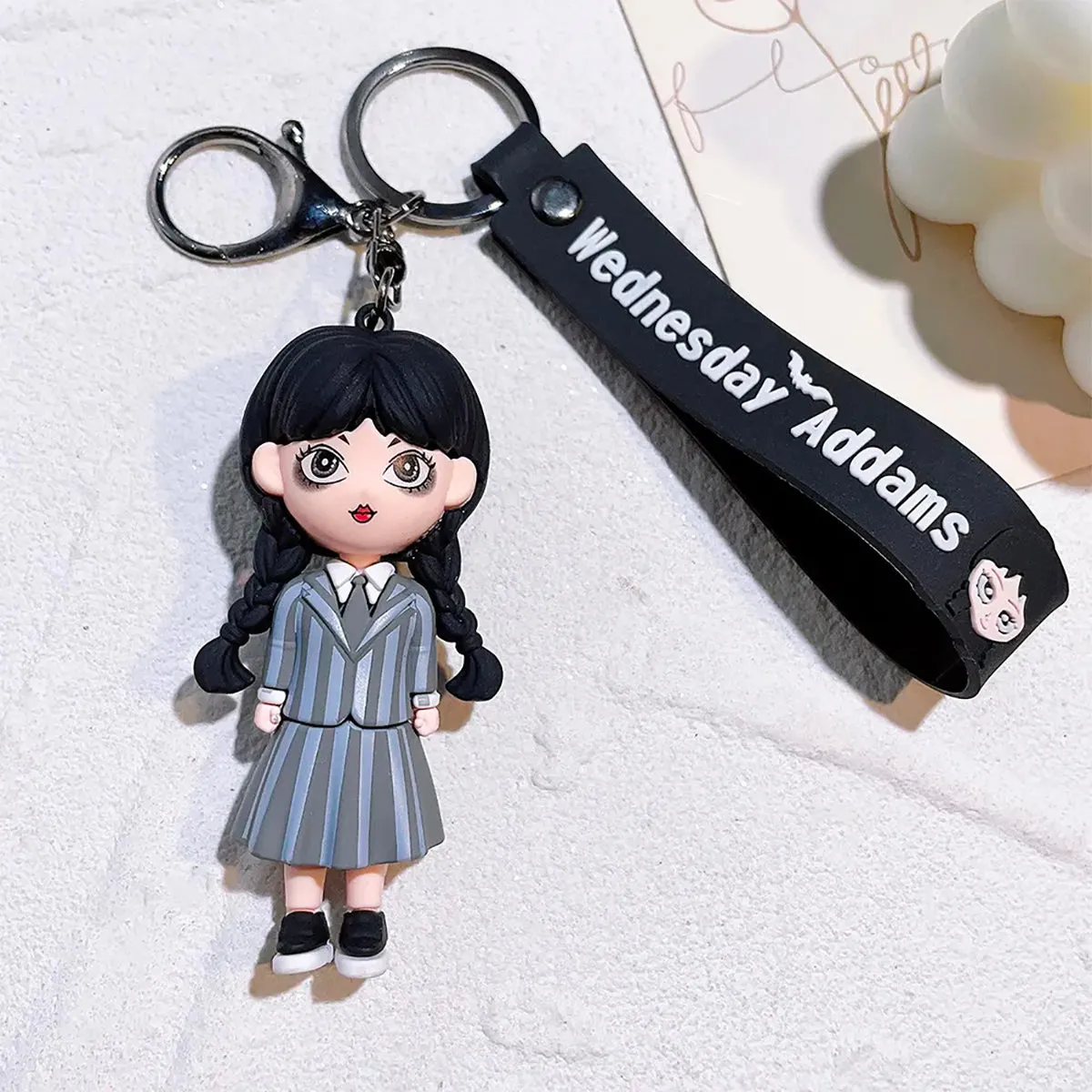 Fancydresswale  Wednesday Merchandise Keychain -Gift for Girls- Wednesday school uniform