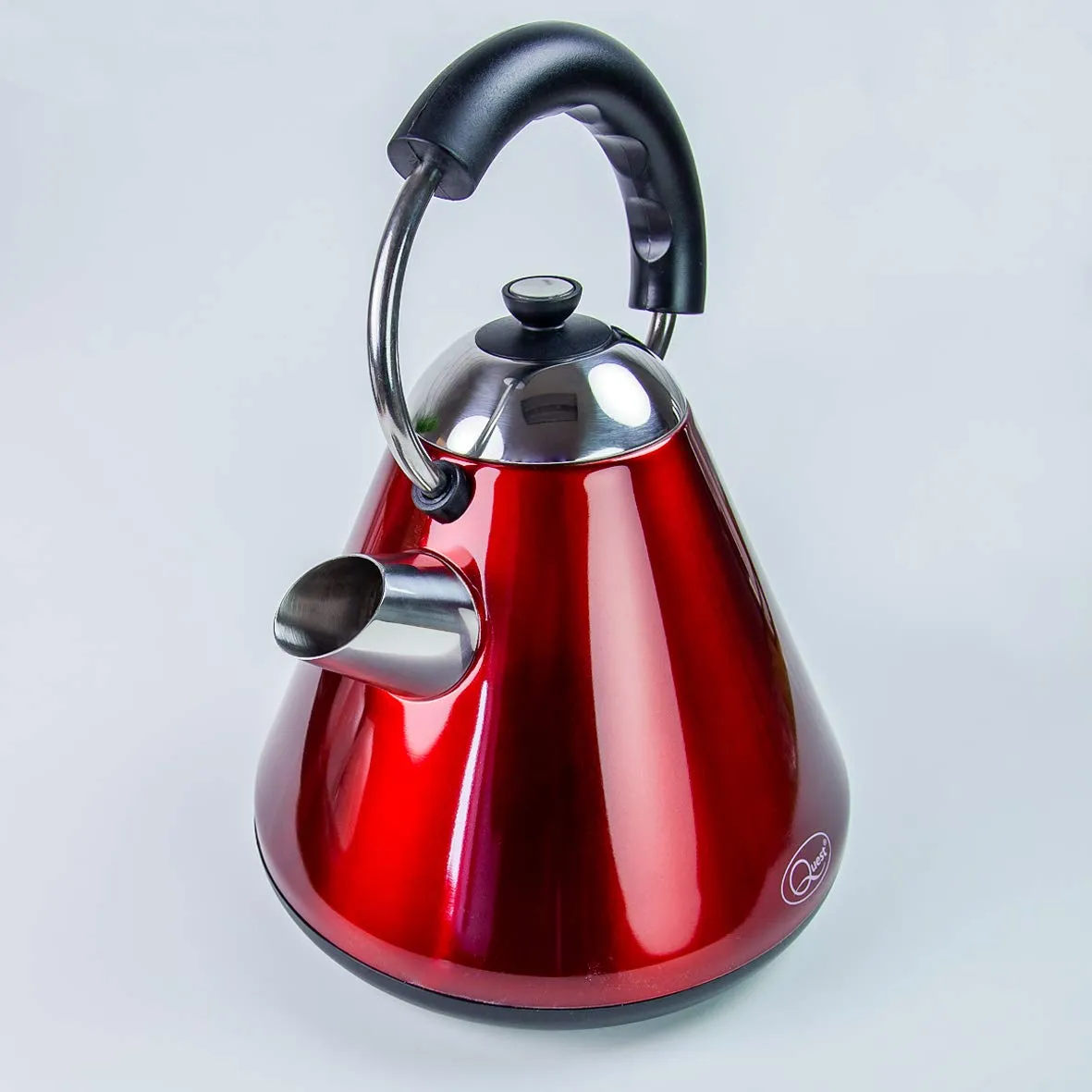 Fast Boil Pyramid Shape Cordless Kettle, 1.7 Litre, 2200 W, Red