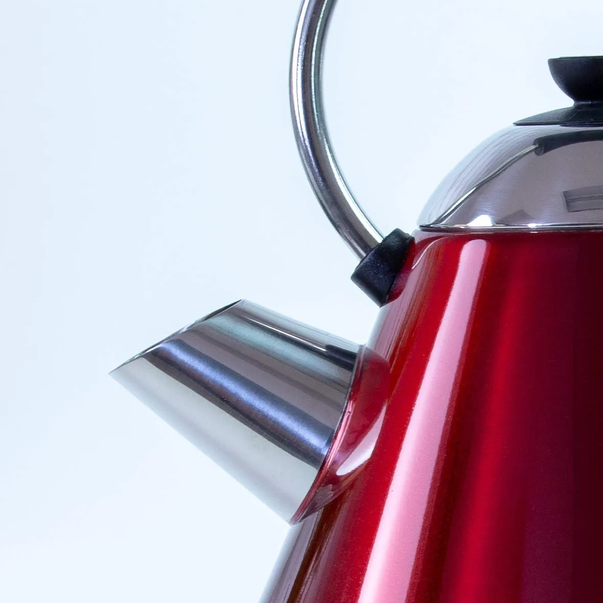 Fast Boil Pyramid Shape Cordless Kettle, 1.7 Litre, 2200 W, Red