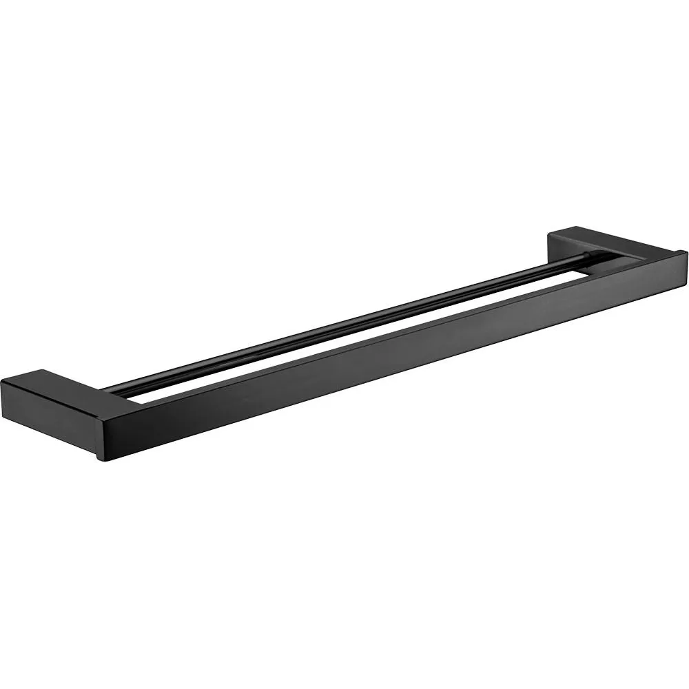 Fienza Koko Matte Black Towel Rail - Double 610