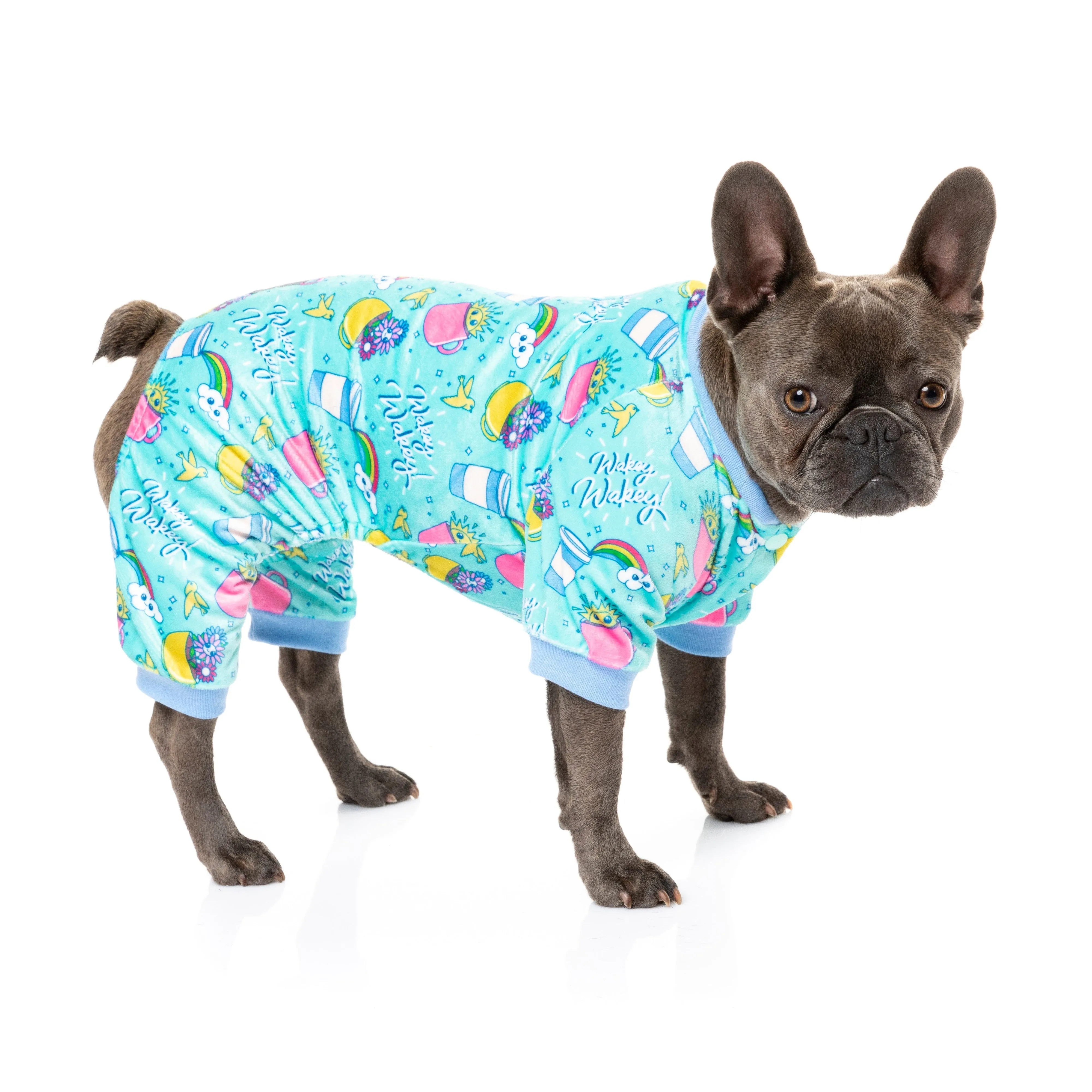 FuzzYard Apparel Wakey Wakey Dog Pyjamas Size 1 XXSmall***