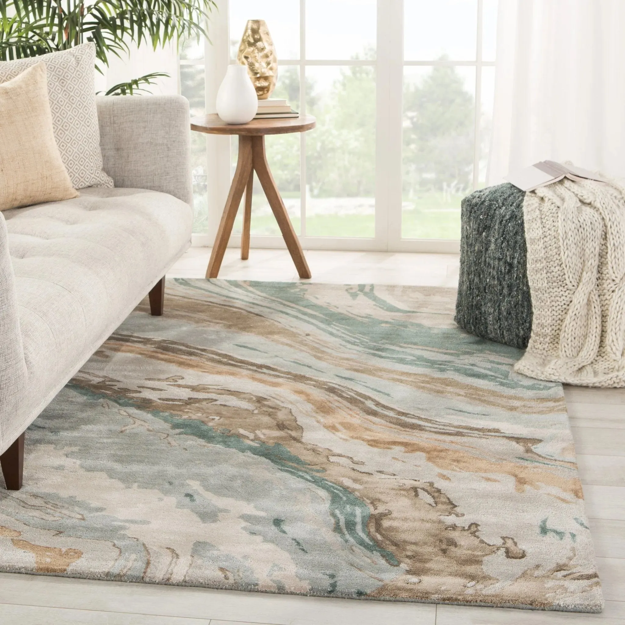 Genesis GES37 Teal/Light Grey Rug