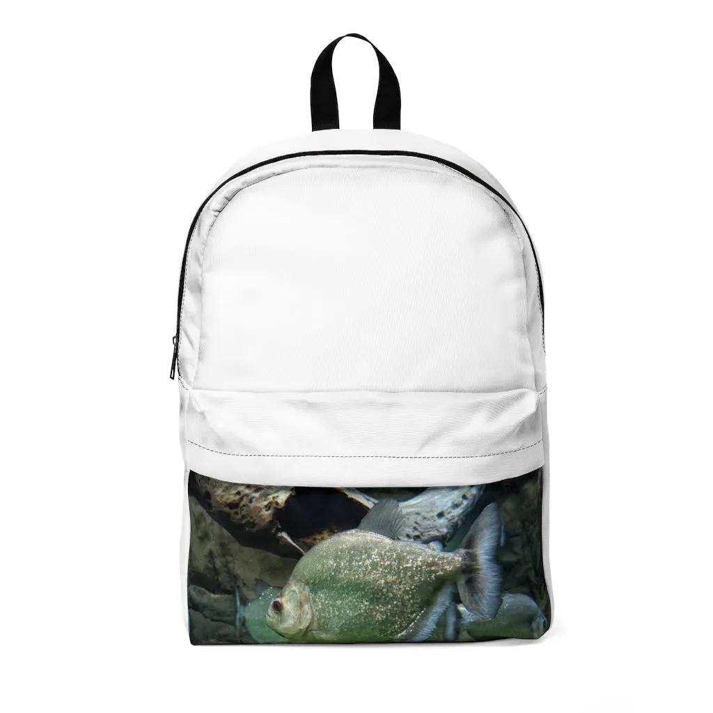 Glitter Green Fish Unisex Classic Backpack