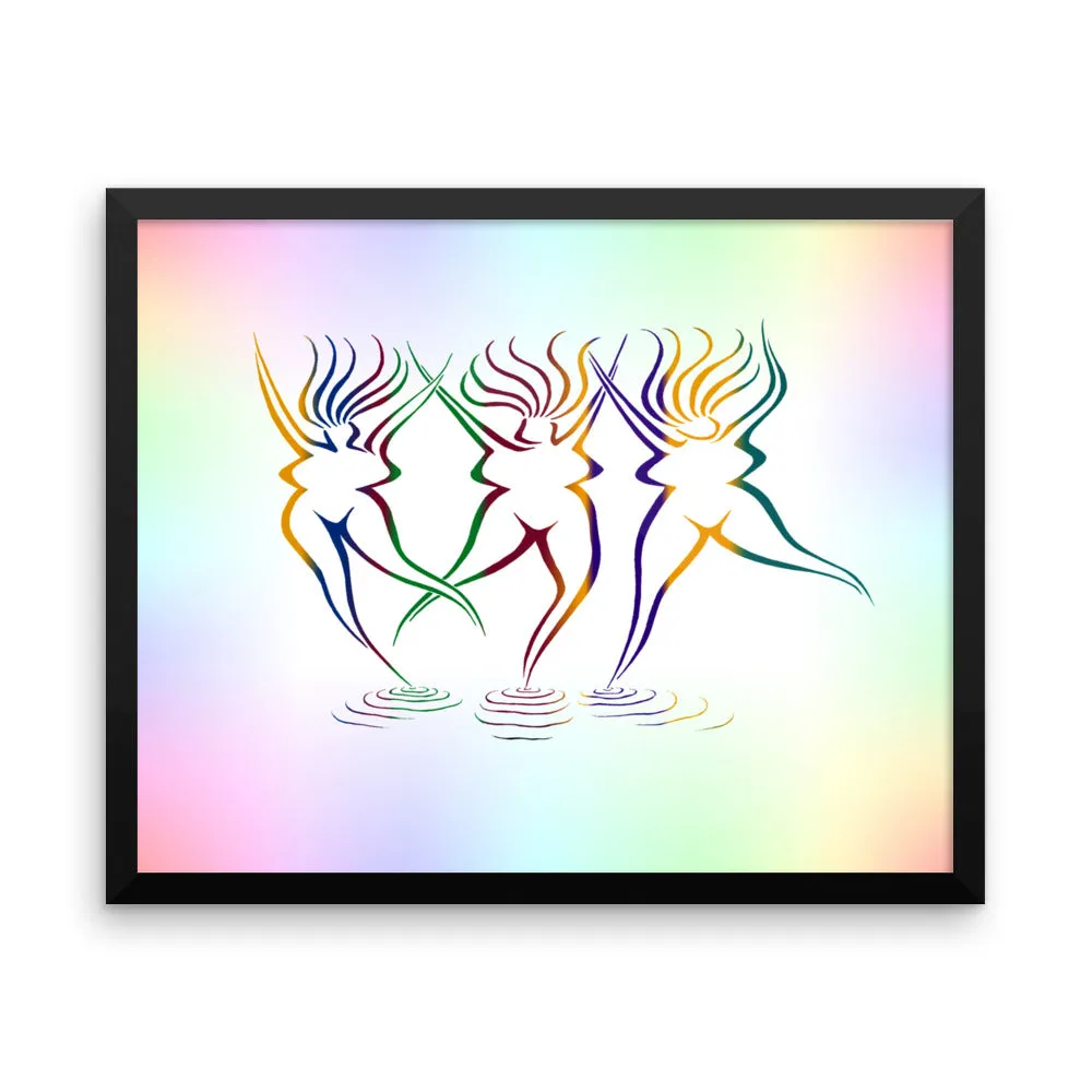 GODDESS  BEACH Framed poster