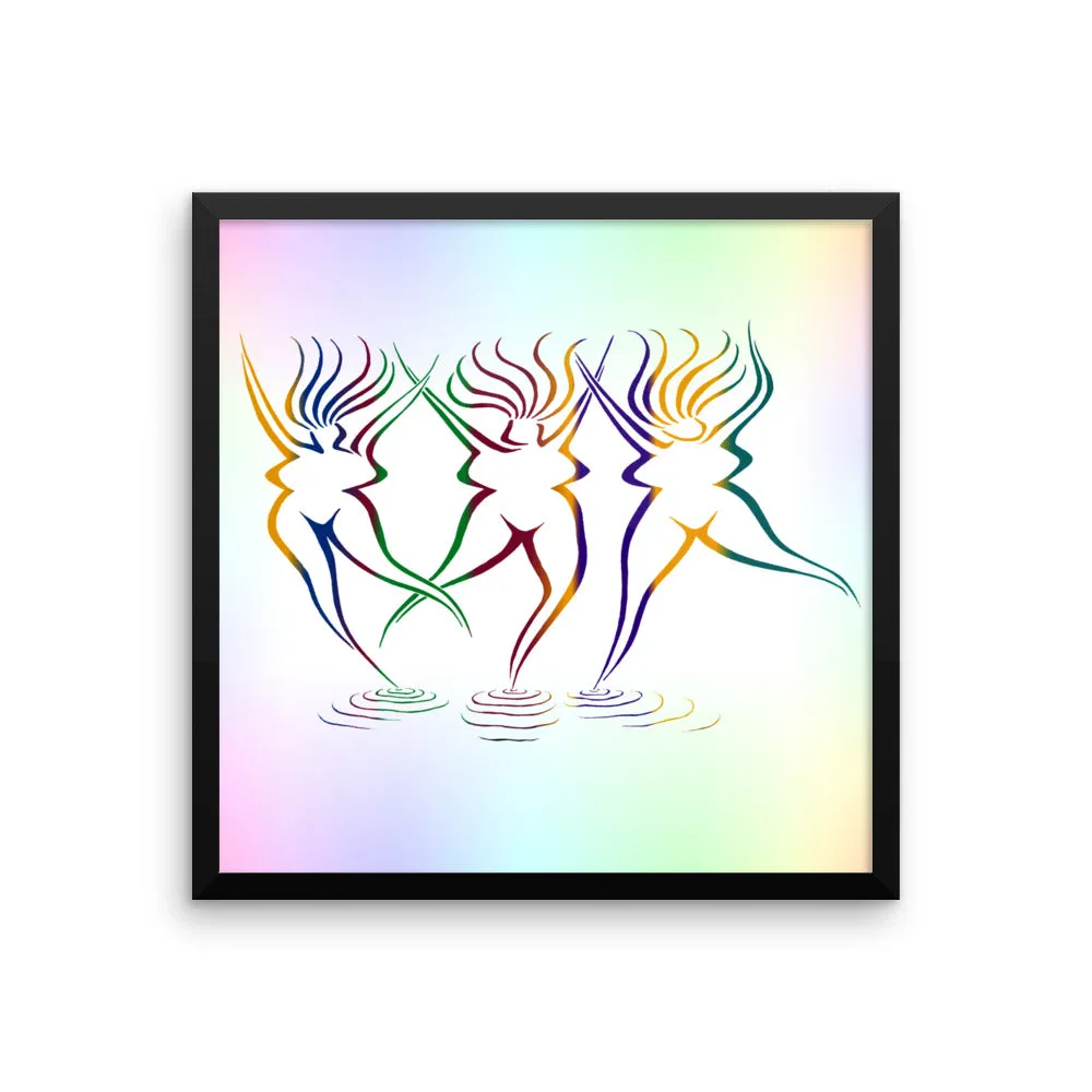 GODDESS  BEACH Framed poster