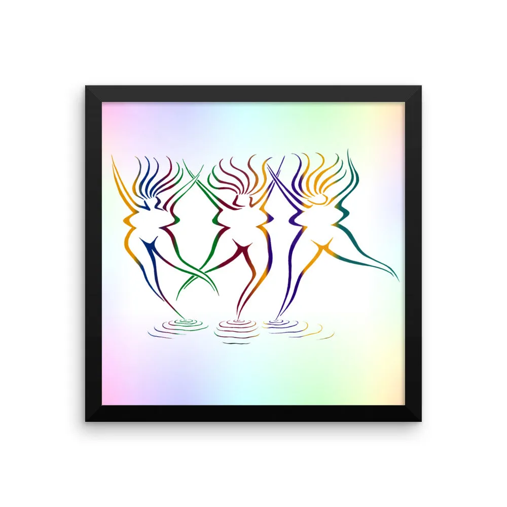 GODDESS  BEACH Framed poster