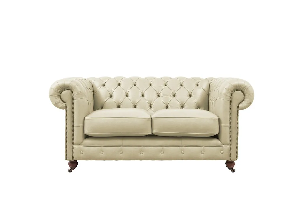 Grand Chesterfield | 2 Seater Sofa | Milton Stone