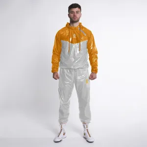 GymPro Sweat Suit, White/Gold