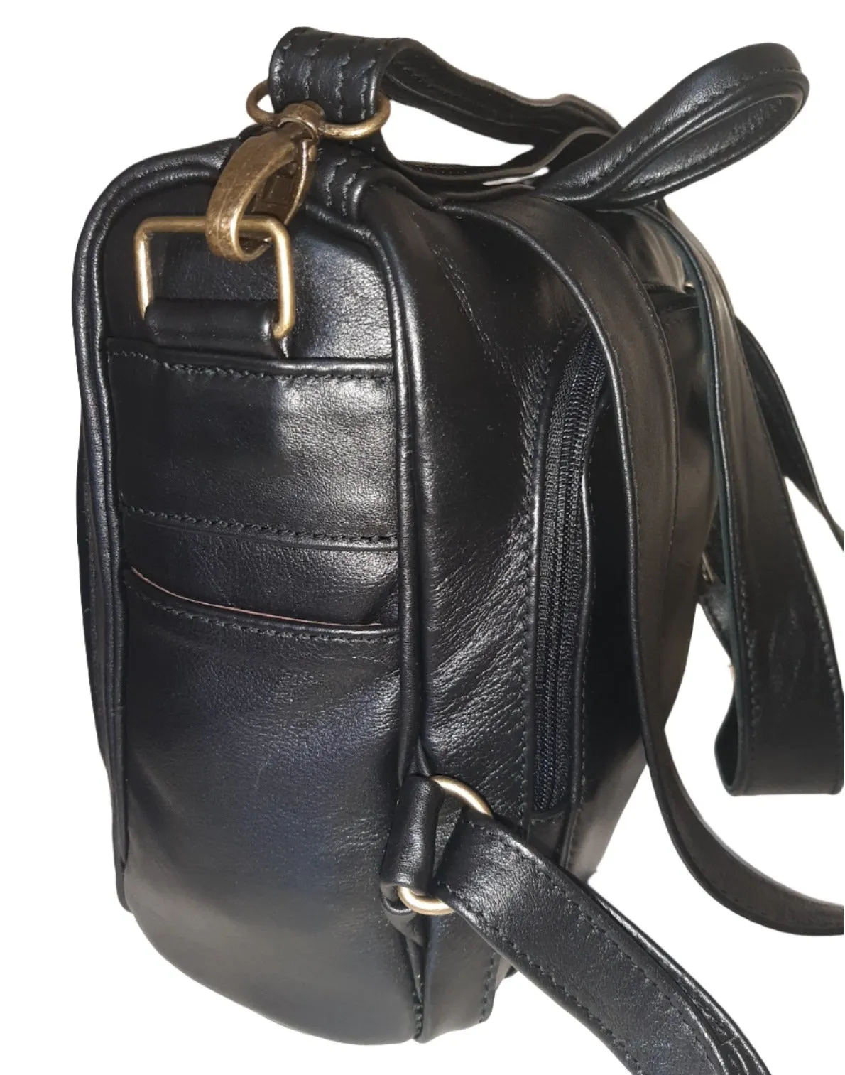 High-Quality Genuine Leather Backpack Purse by Helmare - Versatile & Stylish Accessory