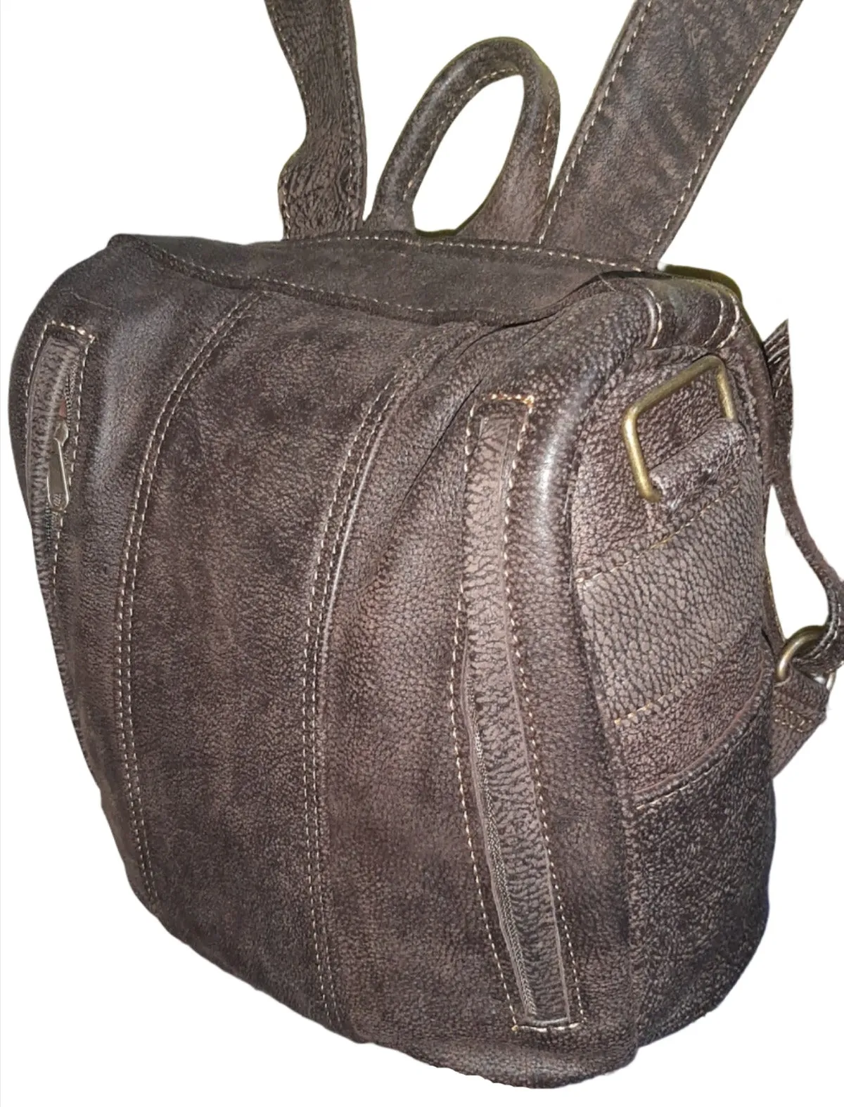 High-Quality Genuine Leather Backpack Purse by Helmare - Versatile & Stylish Accessory