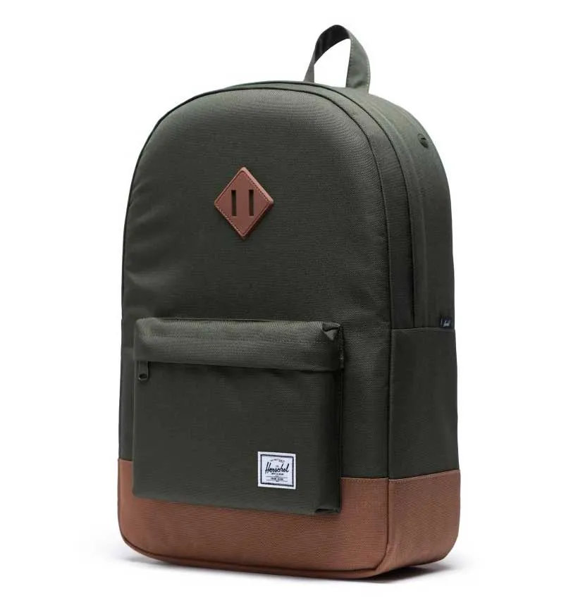 Herschel Supply Co. Heritage Backpack – Dark Olive/Saddle Brown