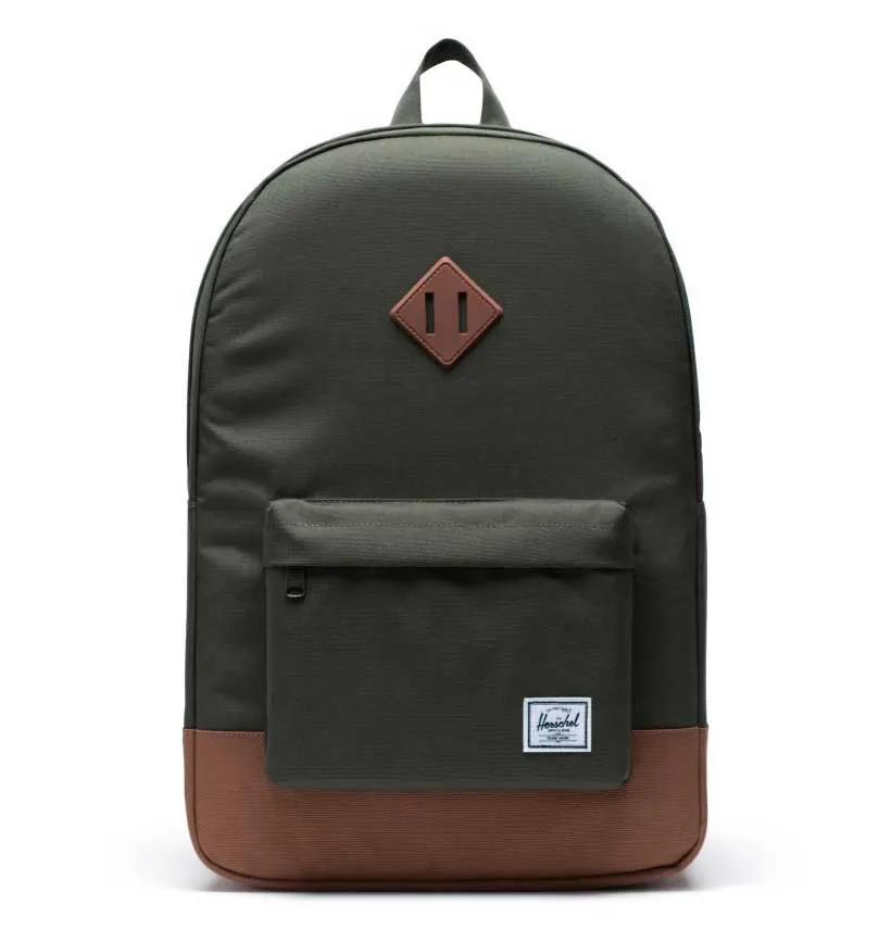 Herschel Supply Co. Heritage Backpack – Dark Olive/Saddle Brown