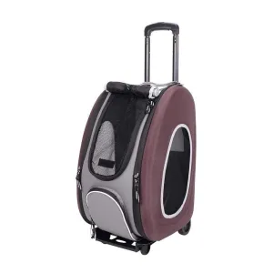 Ibiyaya® 4-in-1 Pet Carrier & Trolley | Chocolate