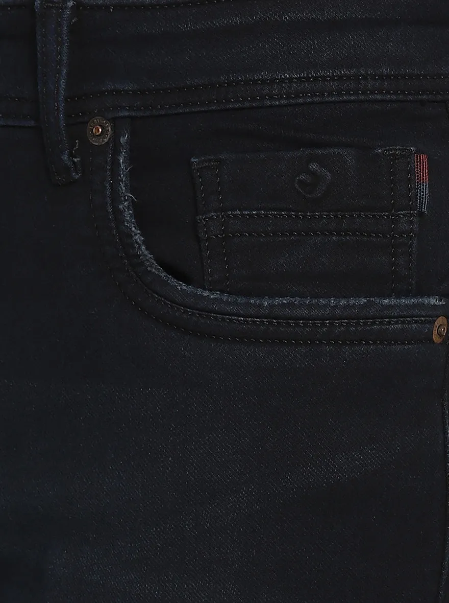 Indigo Blue Washed Straight Fit Jeans | Greenfibre