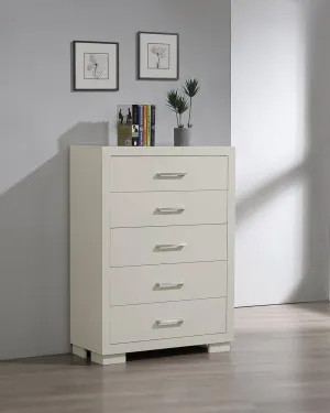 Jessica 5-drawer Chest White